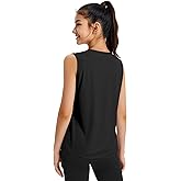 JOCMIC Girls Tank Tops, Quick Dry Kids Athletic Shirts, UPF50+ Workout Tanks for Dance Running Gymnastics