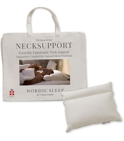 Amazon.com: FOSSFLAKES Nordic Sleep, Bed Pillow Hypoallergenic