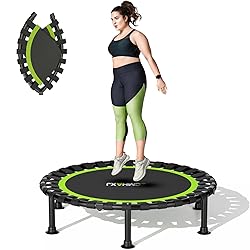 ZCMHAXJ Foldable Mini Trampoline, 40"/48" Rebounder