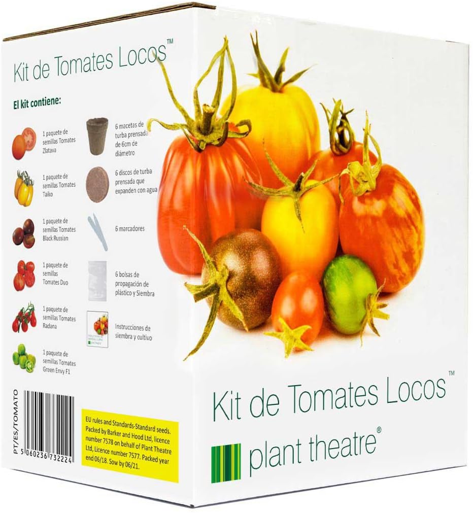 Plant Theatre Kit de Tomates Locos - 6 variedades extrañas y ...