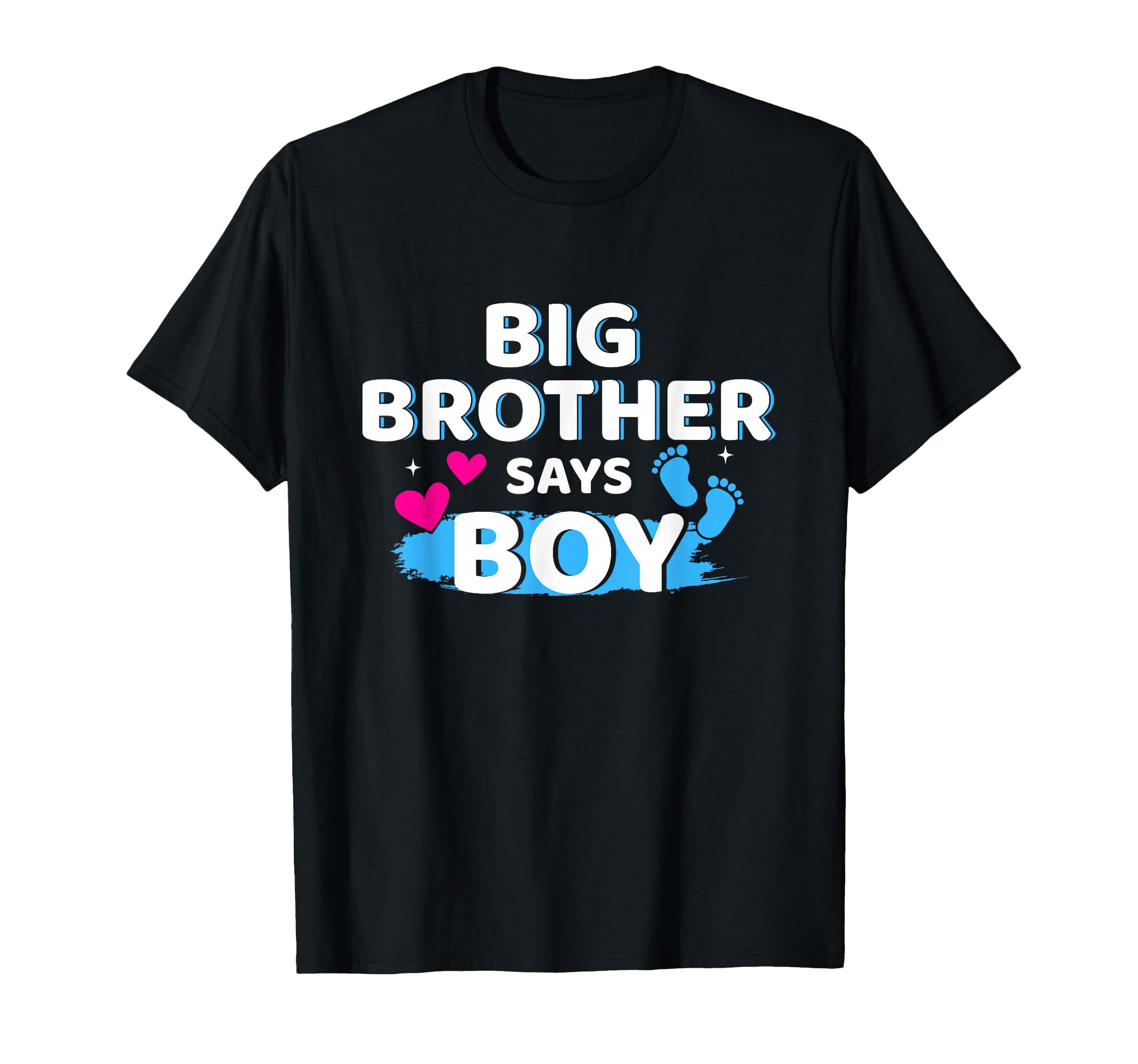 Photo 1 of Gender reveal brother says boy matching baby party T-Shirt
