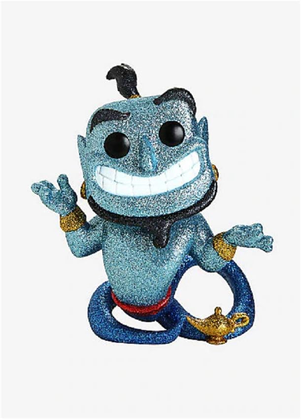 POP Funko Disney Aladdin 476 Genie with Lamp Diamond Edition, Multicolored