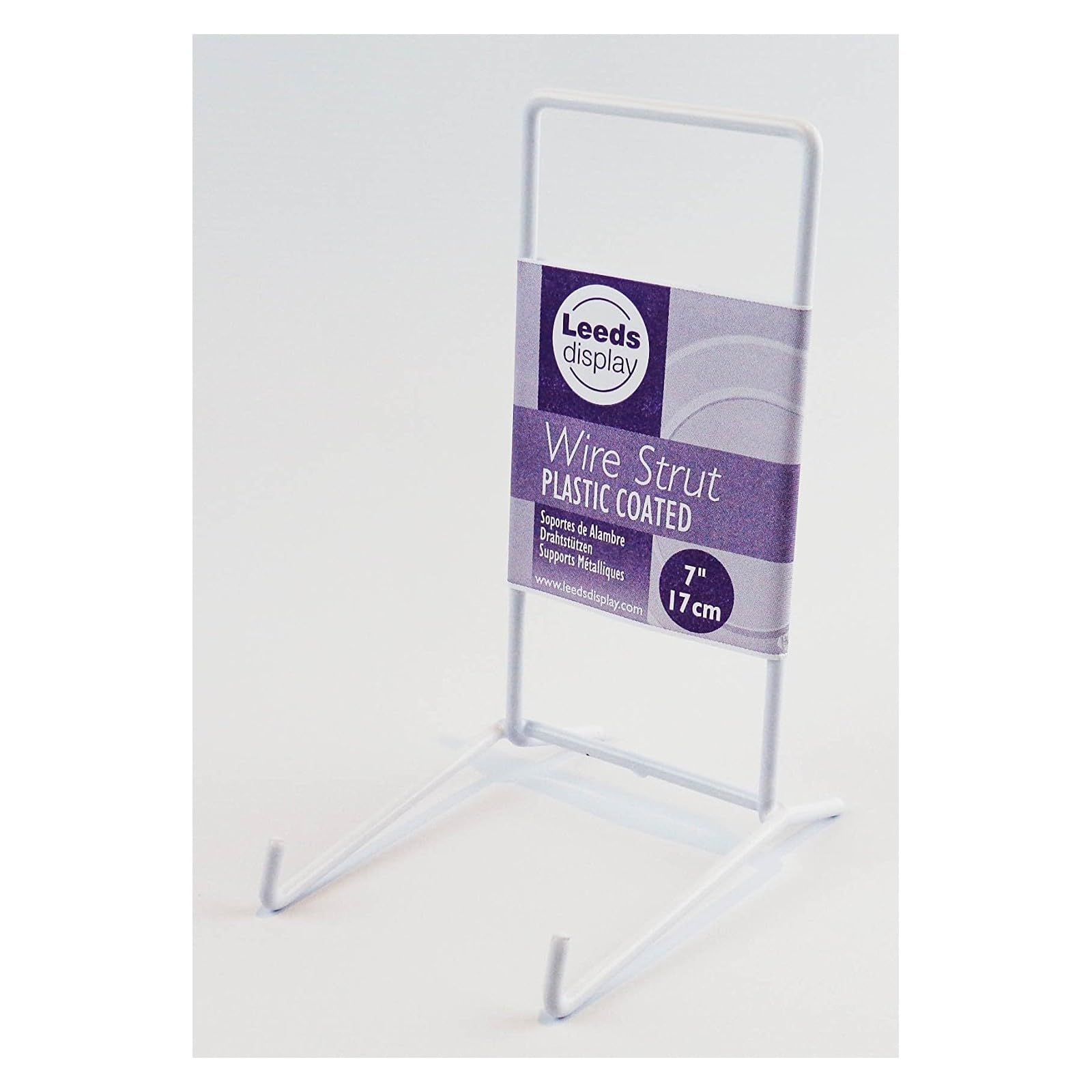 Leeds Display : ST04WL : Wire Strut Stand : White : Large : 7", 17cm : Plate & Bowl Support