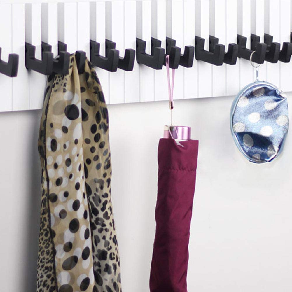 multicolor Perchero de piano con gancho para colgar en la pared con 16