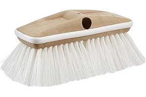 Star Brite Premium Wash 8" Brush Head W/Bumper - Dual Connections Fit Both Standard 3/4" Poles & Extend-A-Brush Handles