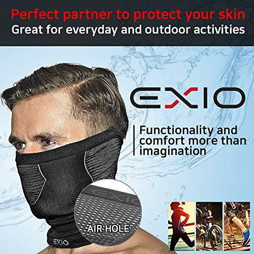 EXIO Face Clothing Neck Gaiter Mask - Lightweigh Breathable Sun,Wind,Dust Proof UPF 50+