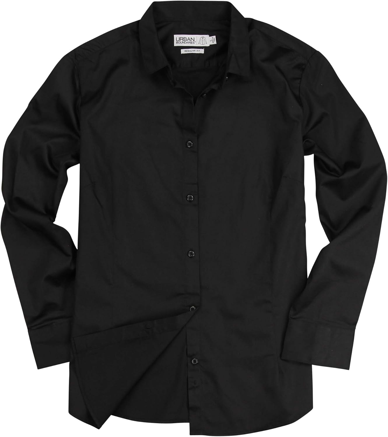 womens black dress shirt