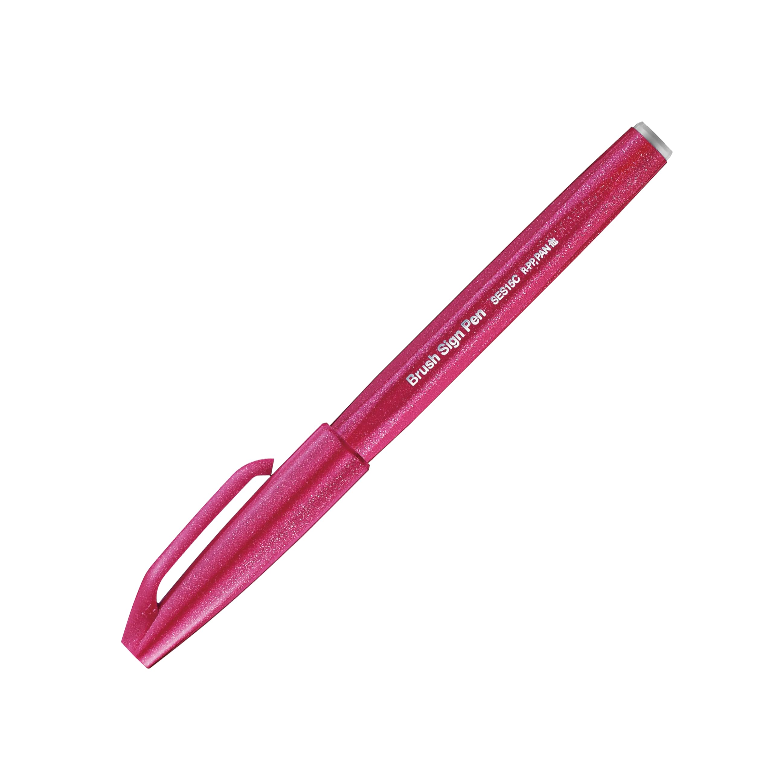 Pentel Brush Sign Pen Burgundy - Pack of 10