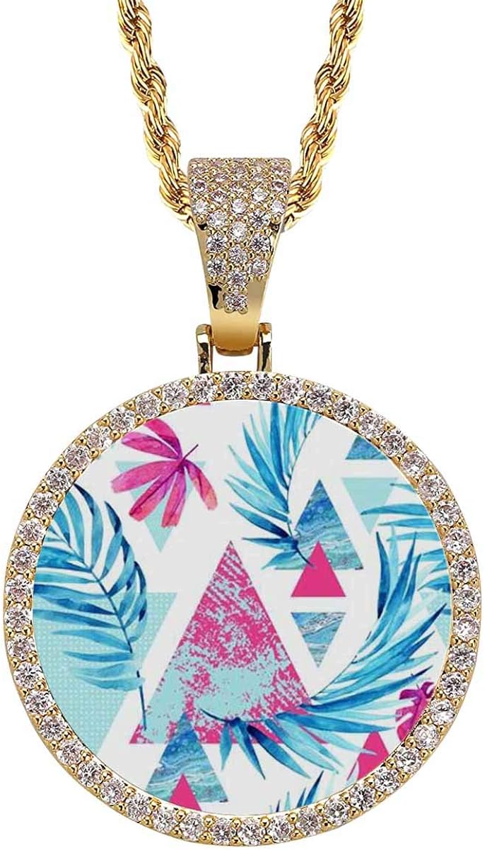 Unisex Adult Rhinestone Bezel Pendant 