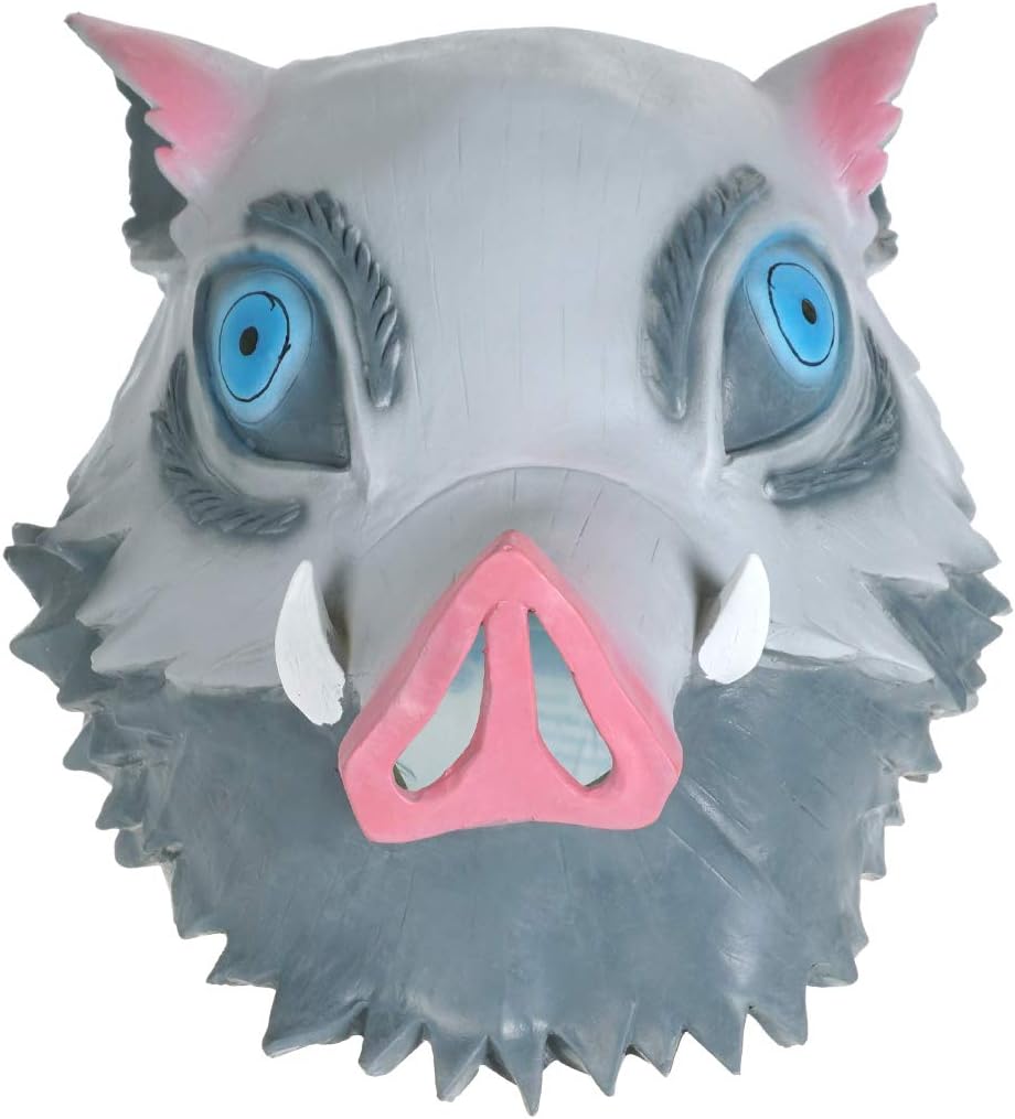 CoolChange Kimetsu no Yaiba mask made of latex of Inosuke Hashibira