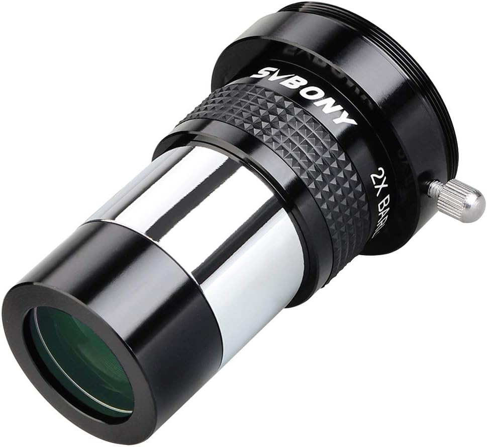 SVBONY SV137 2x Barlow Lens 1.25 inch Metal Body Fully Amazon.co.uk