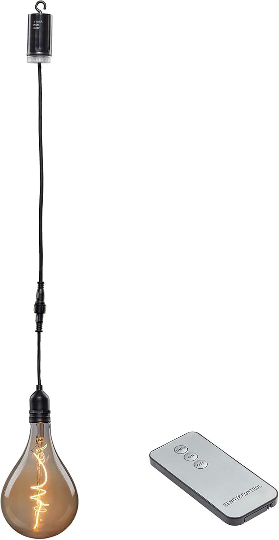 Hellum LED Hängelampe mit Fernbedienung für innen und aussen, kabellose