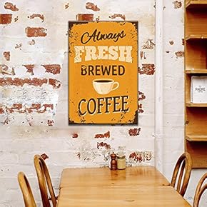 Canvas Wall Art - Vintage Poster Style Coffee Art - Giclee Print Gallery Wrap Modern Home Art Ready to Hang - 12x18 inches