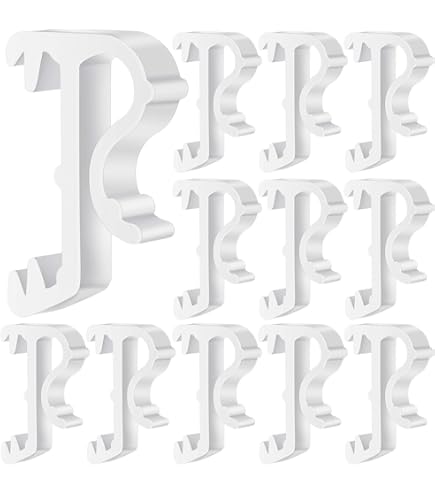 Lot De 6 Clips Robustes Pour Cantonnières Aveugles De 5,1 Cm, En