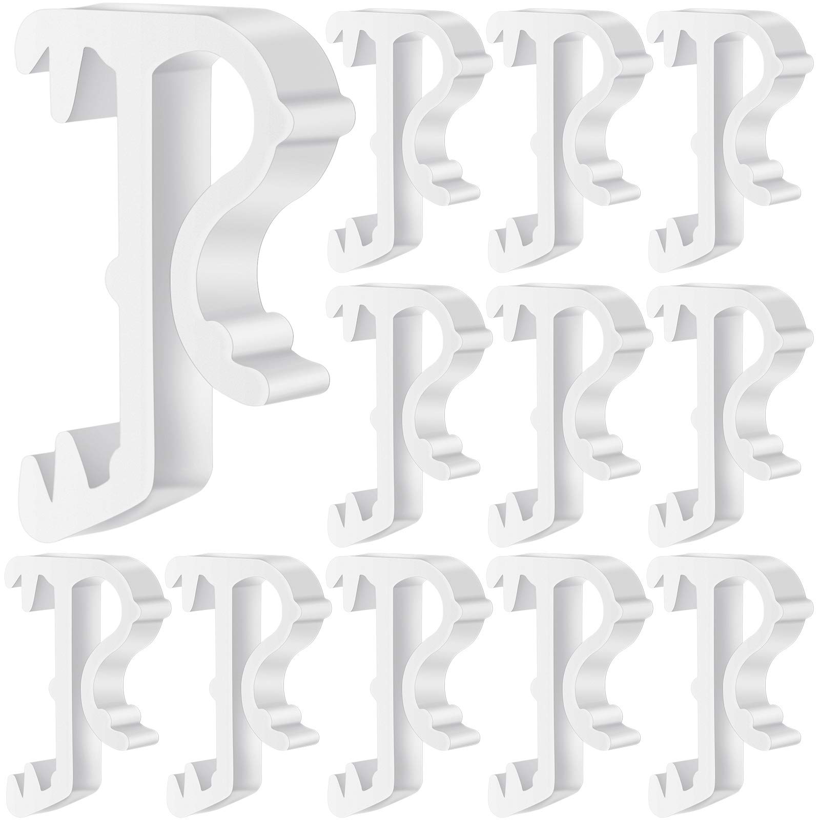 Photo 1 of Jetec Blind Valance Window Blind Clips 1 Inch Hidden White Plastic Valance Retainer Clips(12 Pieces)