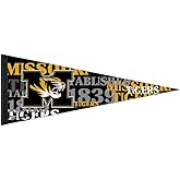NCAA 71524091 University Of Missouri Premium Pennant, 12" X 30"