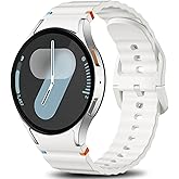 Ynitec Sport Bands Compatible with Samsung Galaxy Watch 7 6 5 4 Band 40mm 44mm Women Men - No Gap Soft Silicone Strap for Smart Watch S 7 6 5 4 FE, 20mm Wristbands for GalaxyWatch