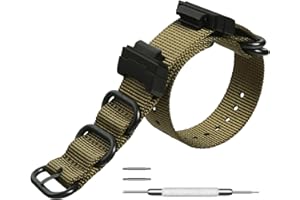 UEMOH Nylon Strap Replacement Watch Bands Compatible with Casio G-Shock Watch Model GA-100 / GA-110 / GA-100C / GA-300 / GA-120 / GA-200/ GD-100 /GA-140/GA-735/GA-800/DW-5600/DW-5610/DW-5305/DW-6900/GW-6900