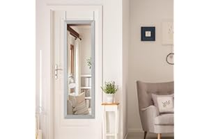 Mirrorize Over The Door Mirror Full Length, Full Body Long Mirror, Floor and Wall Mirror, Miroir De Porte Sur Pied, 42"X14",S