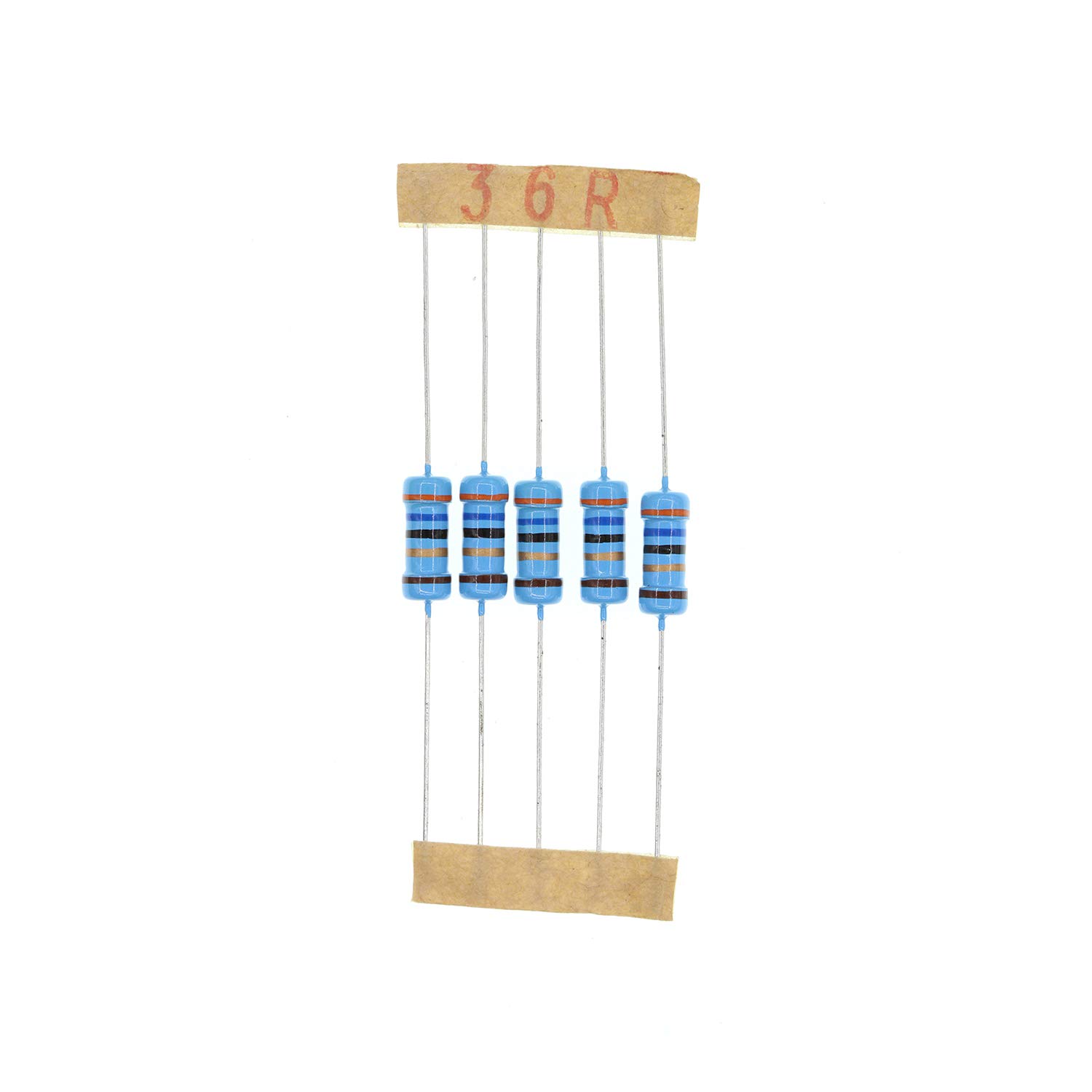 HUABAN 100PCS 1 Watts 1W 36R 36 Ohm 1% Metal Film Resistor