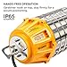 LEONLITE 100W LED Temporary Work Light Linkable, UL-Listed Jobsite Lighting, Plug-n-Play Outdoor Corded Portable Construction Lights with Metal Guard & Hook, Ultra Bright High Bay Fixture
