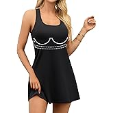 V FOR CITY Women Built in Bra Summer Dresses with Pockets Beach Sundress Casual Loose Sleeveless Racerback Tank Dress 2026