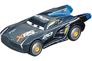 Carrera 64164 Disney Pixar Cars Jackson Storm Rocket Racer 1:43 Scale Analog Slot Car Racing Vehicle for Carrera GO!!! Slot Car Race Tracks