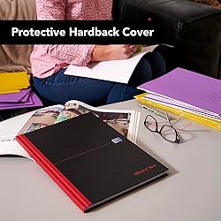 Black n' Red Oxford Casebound Hardback Notebook 192