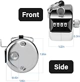 SDARMING 4-Digit Tally Counter Metal Hand Clicker 0-9999 Golf Scoring view 5