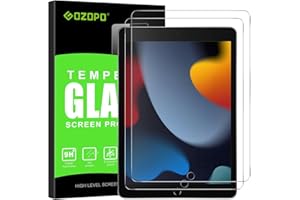GOZOPO Screen Protector for iPad 9th/8th/7th Generation, Tempered Glass Film - iPad 9/8/7 10.2-Inch 2021/2020/2019 Release (2