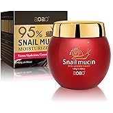 Moisturizer Face Cream with Hyaluronic Acid, 95% Snail Secretion Filtrate Anti Wrinkle Cream for Skin Repair & Tighten, Repair Damage, Promote Regeneration, Intensive Moisturizing, 4.586oz (Snail_2)