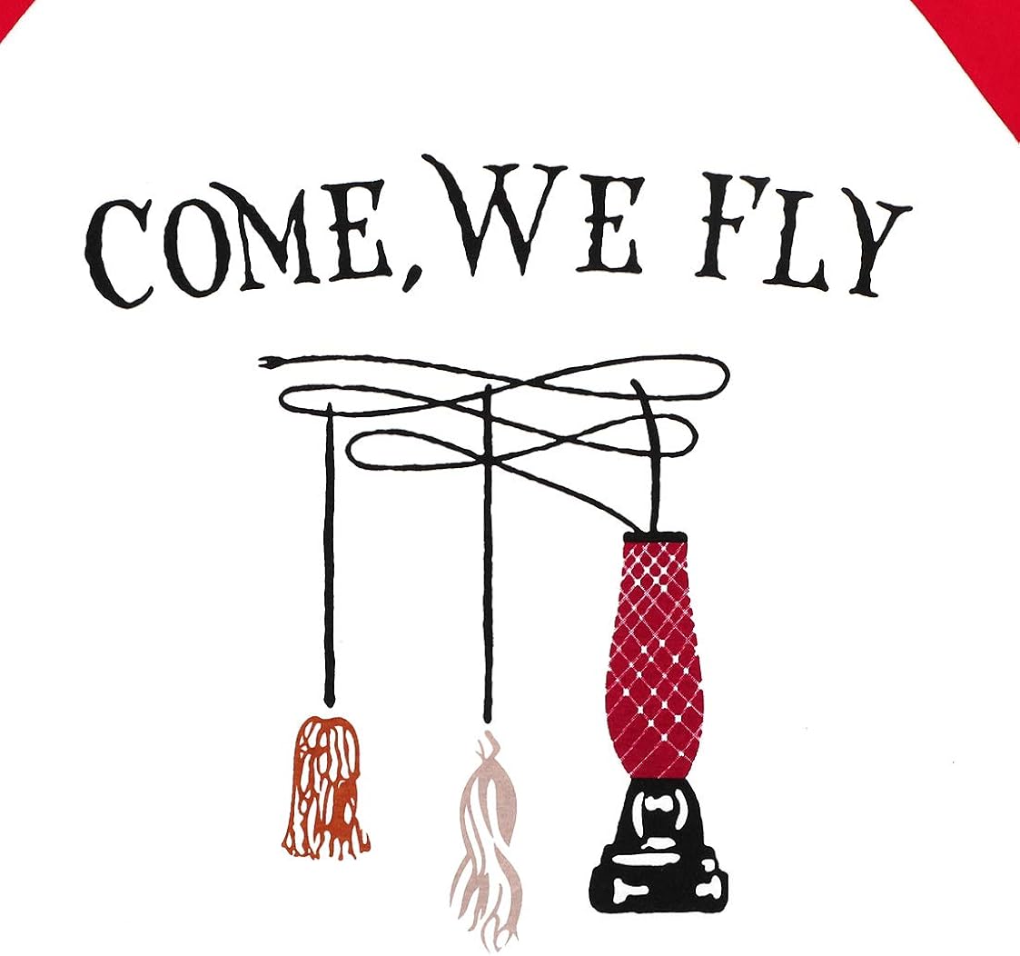 UNIQUEONE Come We Fly Halloween T-Shirt Women 3/4 Sleeve Baseball Shirts: Clothing