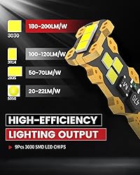 LASFIT 921 LED Bulb Reverse Light, 912 T15 6000K