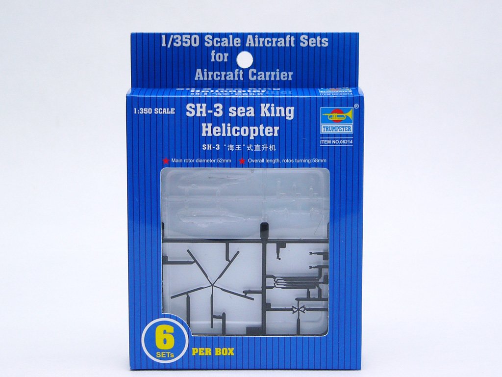 Trumpeter 1:350 - SH-3H Sea King Helicopter (6 pcs)