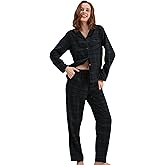 NAP BOUND 100% Cotton Pajamas for Women 2 Piece PJs Set Long Sleeve Button Down Breathable Woven Sleepwear Loungewear XS-XXL