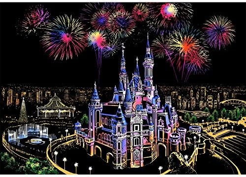 XIDUOBAO Scratch Paper World Famous Attractions Art Rainbow Scratch Notepad for Kids of Adult DIY Handmade Mural (optional 12 styles)