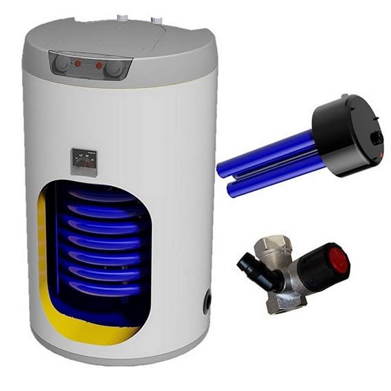 125 L Liter Warmwasserspeicher Standspeicher Elektrospeicher Keramikheizstab mit Trockenheizpatrone incl. Sicherheitsventil