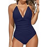 Aqua Eve Tummy Control Swimsuits for Women One Piece Bathing Suit Push Up Slimming Swimwear