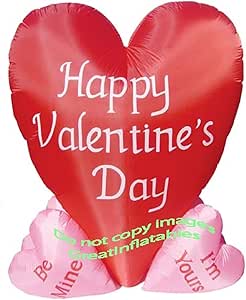 Amazon Com Co T Valentines Day Inflatable Heart Cluster Airblown