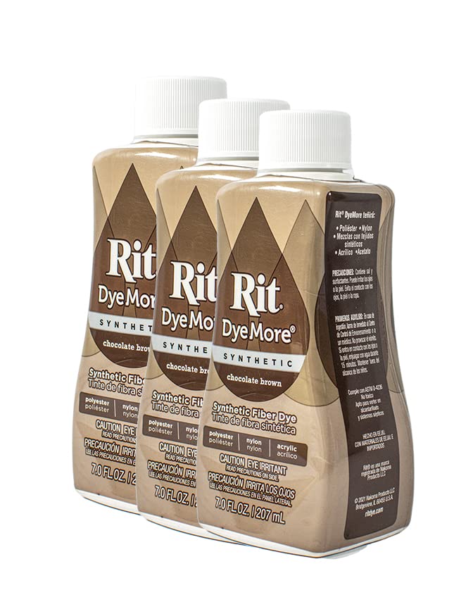 Rit Dye Liquid Synthetic 236ml Chocolate Brown Pack of 12