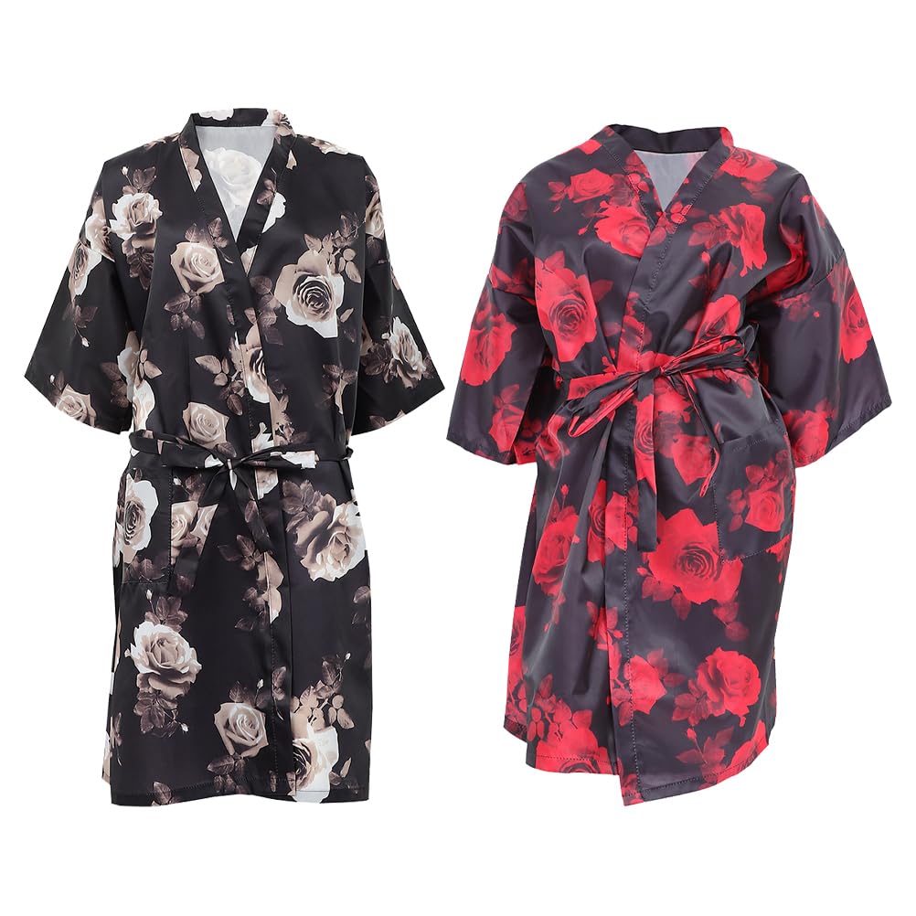 FRCOLOR 2pcs Barber Apron Hairdressing Gown Hair Dressing Cape Barber Accessories Hair Stylist Supplies Salon Gowns Robe for Men Hairdressing Robe Apron Cloth Fabric Protection