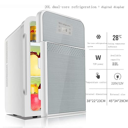 Xyanzi Frigoríficos Mini Mini Refrigerador, 20L Mini Refrigerador ...