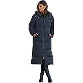 NUTEXROL Womens Winter Maxi Length Puffer Parka Jackets Thickened Warm Long Down Quilted Coats for Women With Detachable Hood