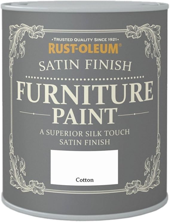 Rust-Oleum - Pintura para muebles, acabado satinado, algodón, 750 ml