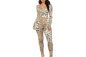 GOKATOSAU Women's Sexy Long Sleeve Bodycon Solid Outfits Club Rompers Jumpsuits