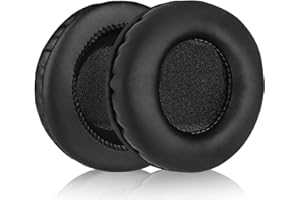 AIKKAUK MDR-V700 Ear pad Replacement Ear pad Repair Accessories are Compatible with Sony MDR-V700DJ V700 DJ MDR-V500DJ V500 DJ/Pioneer HDJ1000 HDJ2000 HDJ1500 Headphones (Black/Leather)