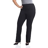 Rekucci Curvy Woman Secret Figure Knit Bootcut Plus Size Pant w/Tummy Control