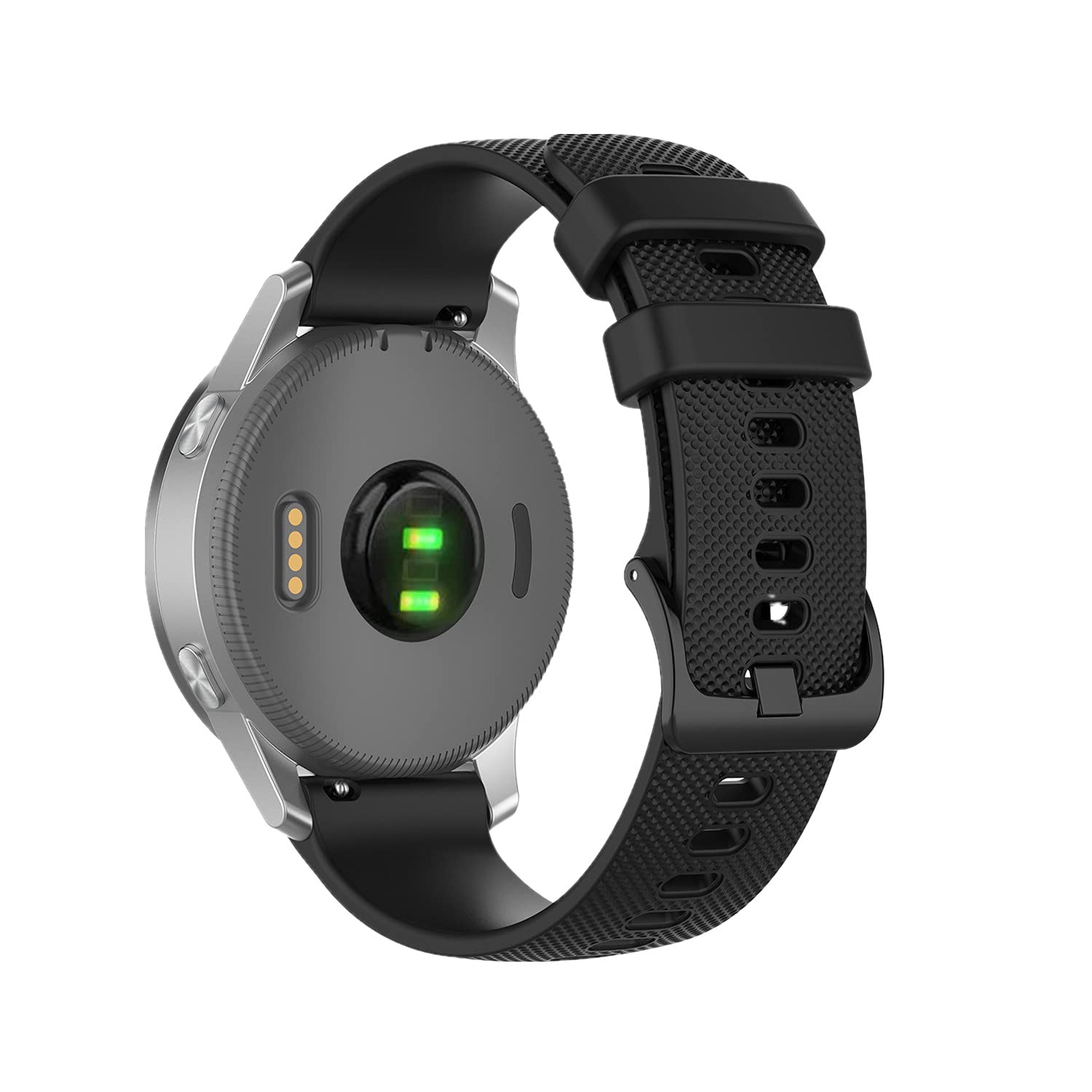 Muovrto Silicone Strap for Garmin Forerunner 255S/Venu 2S/Vivoactive 4S,Watch Strap Band for Garmin vivomove 3S/Actives