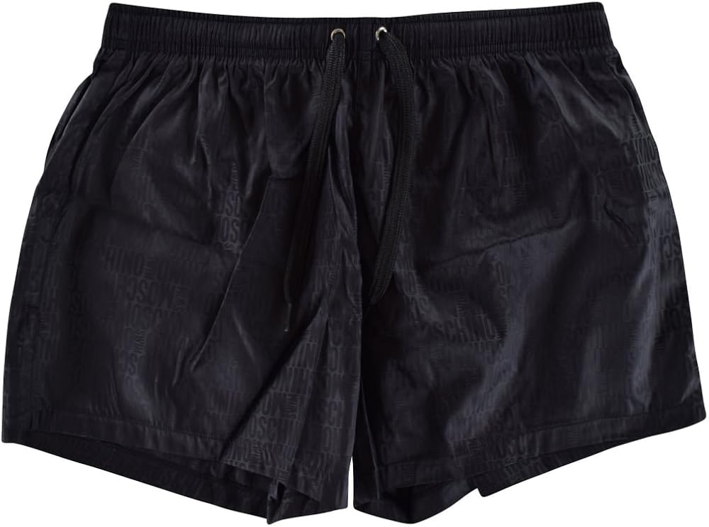 moschino mens swim trunks
