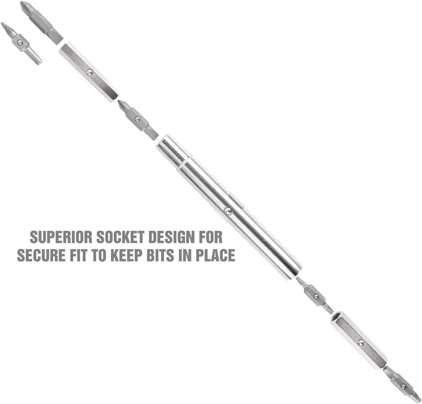 OEM TOOLS 22588 13-in-1 Multi-Bit Screwdriver, Nut Driver and Schrader Valve Tool, Multi Tool Screwdriver Kit, HVAC tools, Electrician Tools - - 